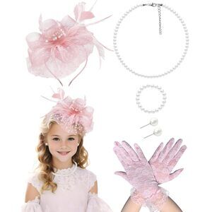 4894 Fascinators Hats For Kids Tea Party Headband Cocktail Wedding